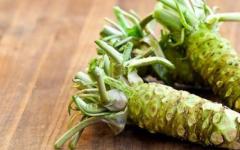 Wasabi, yeşil hardal: yararları ve zararları