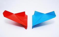 How to make a paper airplane that flies well and far - instructions, photo