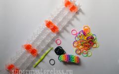 How to weave bracelets and baubles from rubber bands - photos, videos, diagrams